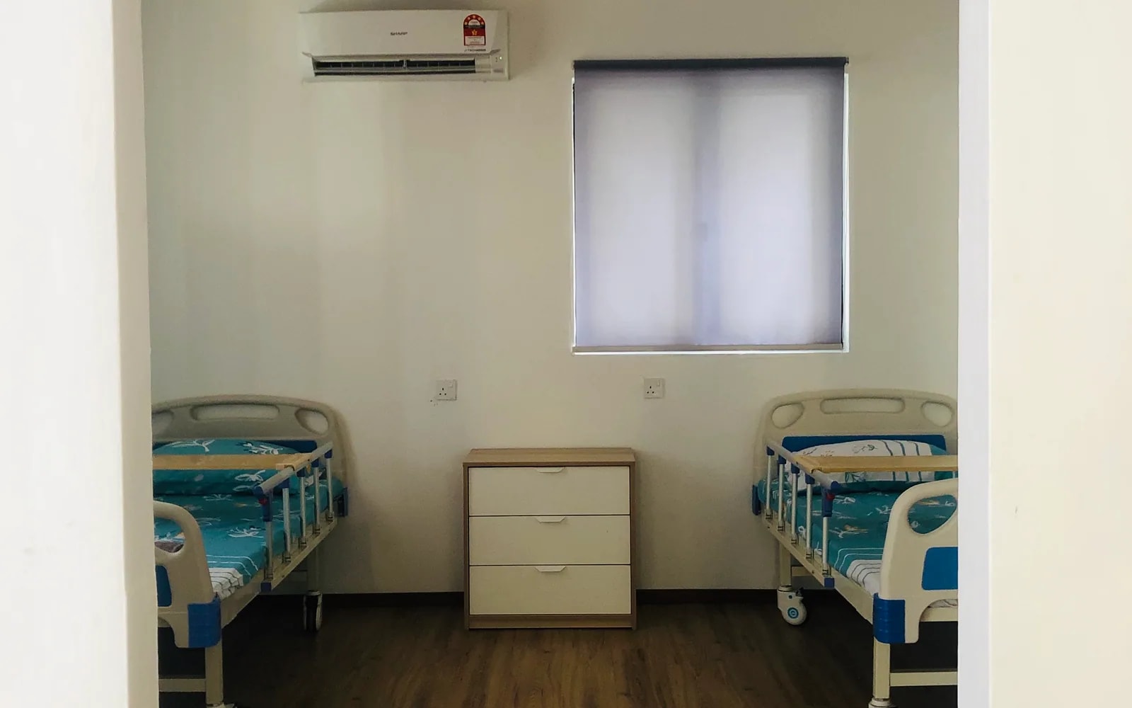 Two-bed resident room published in the Adam & Eve Elderly Home gallery
